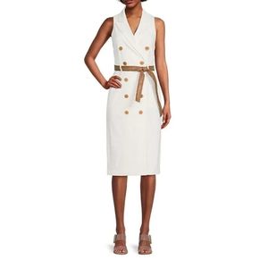 Alex Marie Samara Sailor Collar Sleeveless Sleeveless Dress